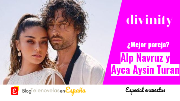 Resultados de #Encuestas de #TelenovelasDivinity | Alp Navruz y Ayca Aysin Turan, de #AdaMasalı, ganan como mejor pareja de Divinity en el mes de febrero. ¡Sigue votando!: ow.ly/8Hx630s6has