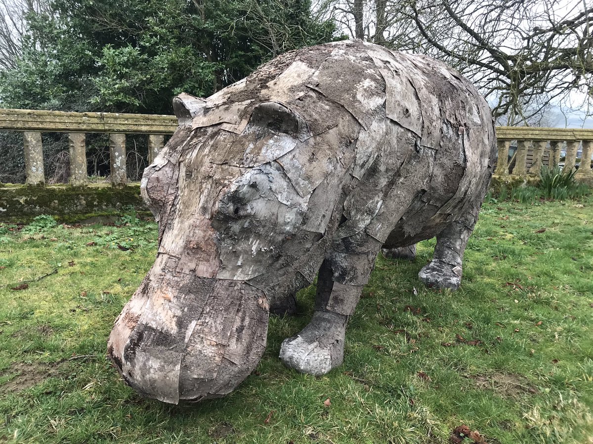 Arrived early for work @SudeleyCastle this morning, couldn’t resist going to visit the new animals being installed as part of the project @CoExistence_UK #coexistence