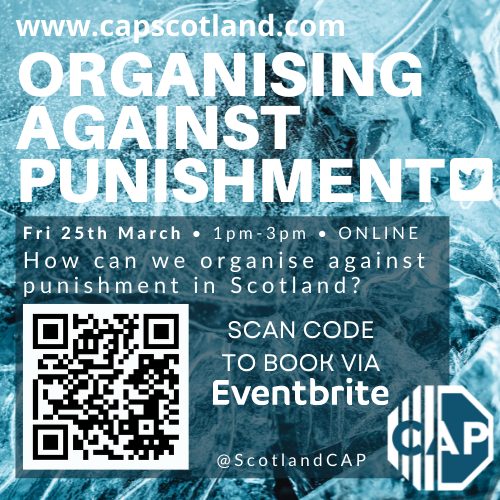 If punishment is not the answer, WHAT IS? Join speakers @gehan_macleod @DebatINQUEST @ProfMBrown to discuss how to organise against punishment in Scotland @GalGael @govanfreestate @enoughscot @INQUEST_ORG @CleanBrk @TheSCCJR @UofGlasgow @UTKnoxville