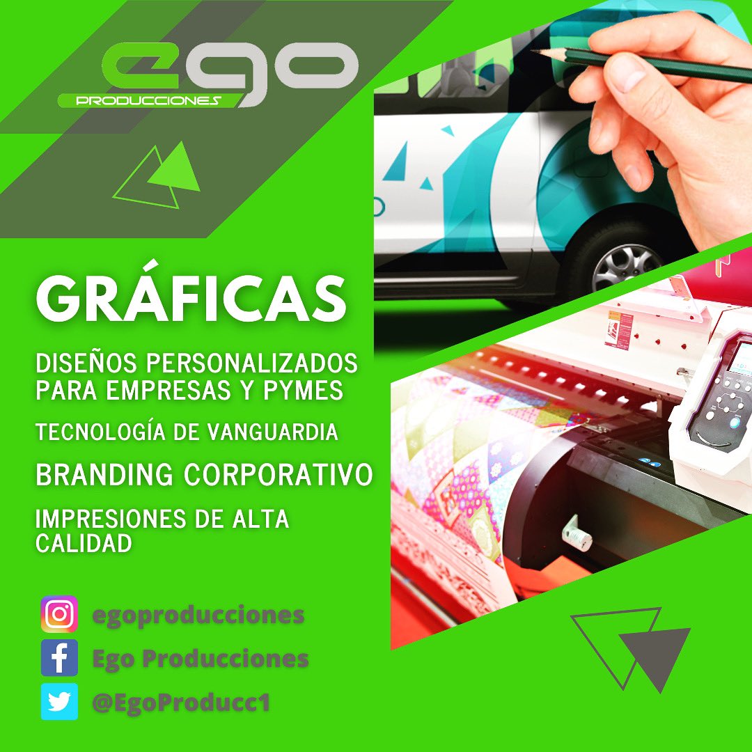EgoProducc1's tweet photo. Nuestros #diseñadores gráficos y digitales, nos permiten crear productos de alta #calidad, dando satisfacción y confianza a todos los #clientes.  
Si crees que es el momento de mejorar la imagen #corporativa de tu #empresa, no dudes en escribirnos📲📩 https://t.co/freuPn7PQK