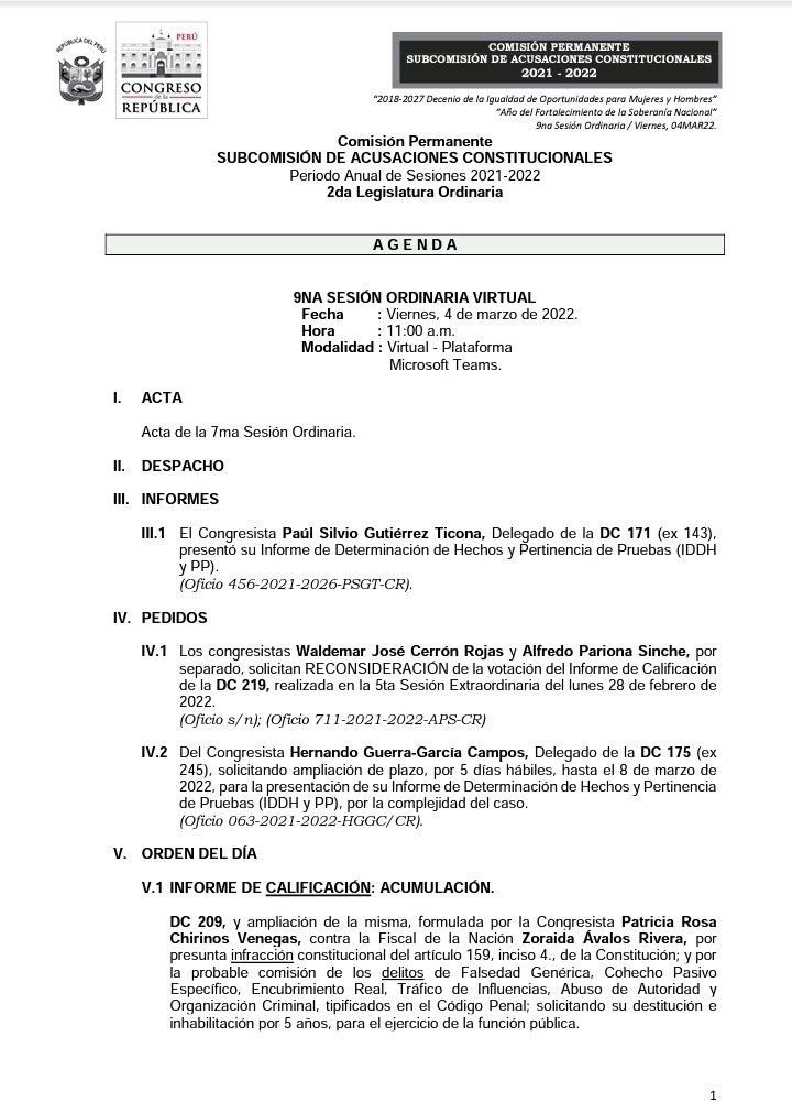 SubcomisionAcu1's tweet photo. CITACIÓN Y AGENDA.

9na Sesión Ordinaria. Viernes 04 de marzo de 2022, a las 11:00 a.m. https://t.co/fsjtNjkSil