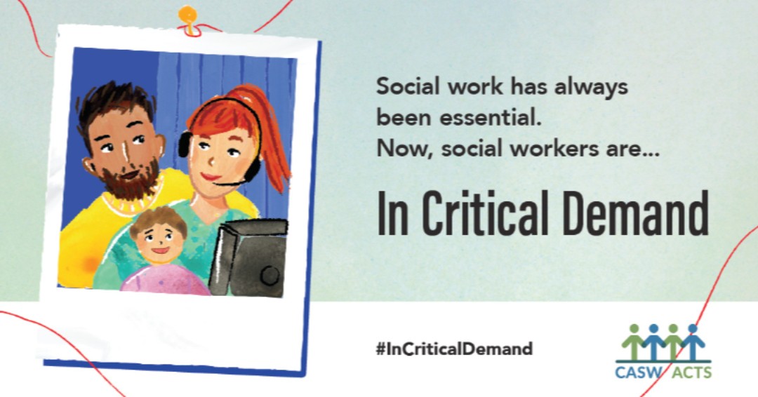 Happy Social Work Month! Across Canada, March is celebrated as #NationalSocial WorkMonth and most regional associations also designate a “social work week” – in Ontario, the first full week of March is celebrated as Social Work Week. 

#InCriticalDemand #SocialWorkIsEssential