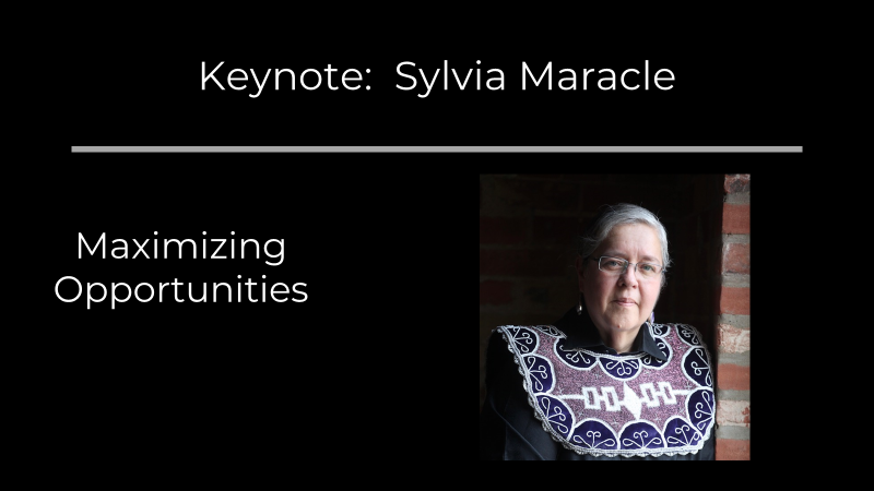 #IndigenousLMI Symposium keynote speaker is Sylvia Maracle, leader, trainer, speaker and passionate advocate focused on supporting urban Aboriginal peoples and women’s issues. She starts with a provocative question: "how can this contribute to the systems change that we need?"