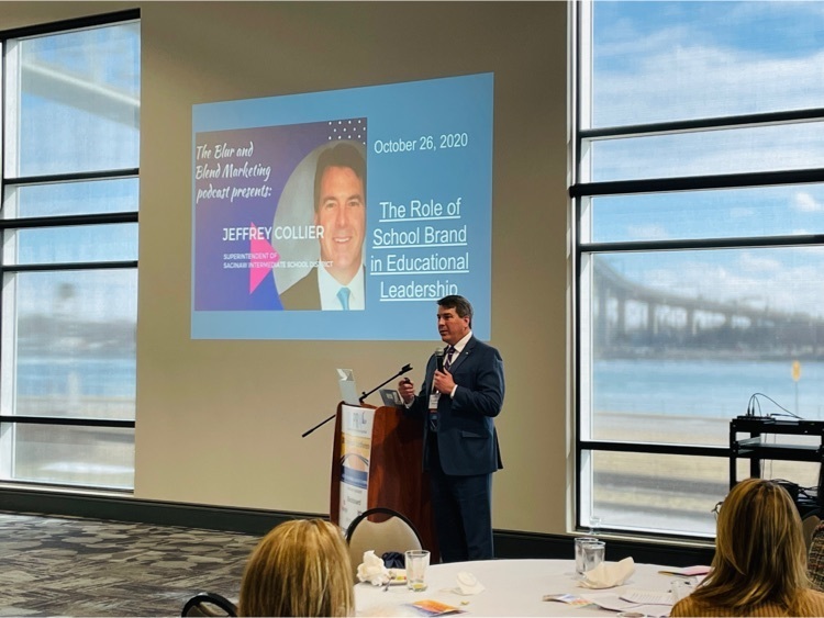 SaginawISD's tweet photo. Saginaw ISD Superintendent @JeffreyJCollier presenting on Positive Storytelling at the 2022 MSPRA Annual Conference to school communication professionals from across the state. #BuildingBridges #MSPRA #SaginawISD https://t.co/IElG7CM3oZ