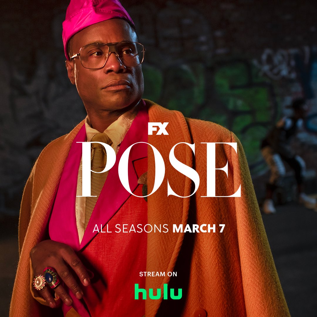Live, work, pose, stream. All seasons of @PoseOnFX are streaming exclusively on @Hulu March 7.
