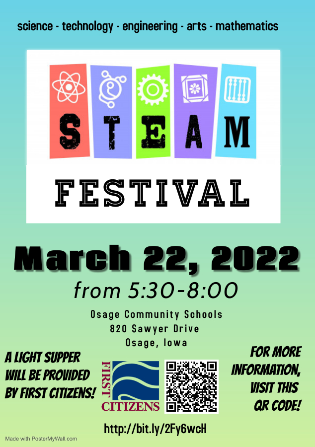 It's back.......  Open to any and all area schools and families <a href="/OsageCSD/">Osage CSD</a> <a href="/NC_Iowa_STEM/">NC Iowa STEM Region</a> <a href="/IowaSTEM/">Iowa STEM</a> #OsageOpportunities #ourfutureisgreen <a href="/osage_esports/">Osage esports</a>