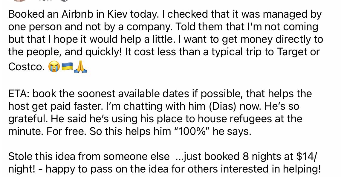 A way to help someone