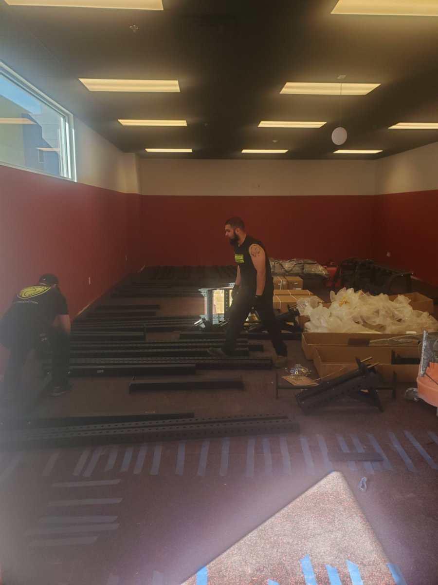 Somerset Losee Football - Weight Room Equipment is on campus!!!  Go Lions!