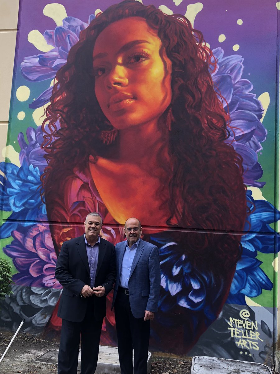 During the #COVID19 pandemic, 30 artists commissioned 45 murals on the walls of @JMCMiddleSchool. Thankful to these creators for bringing a new meaning to #ArtsinOurSchools. #ArtsinOurSchoolsMonth