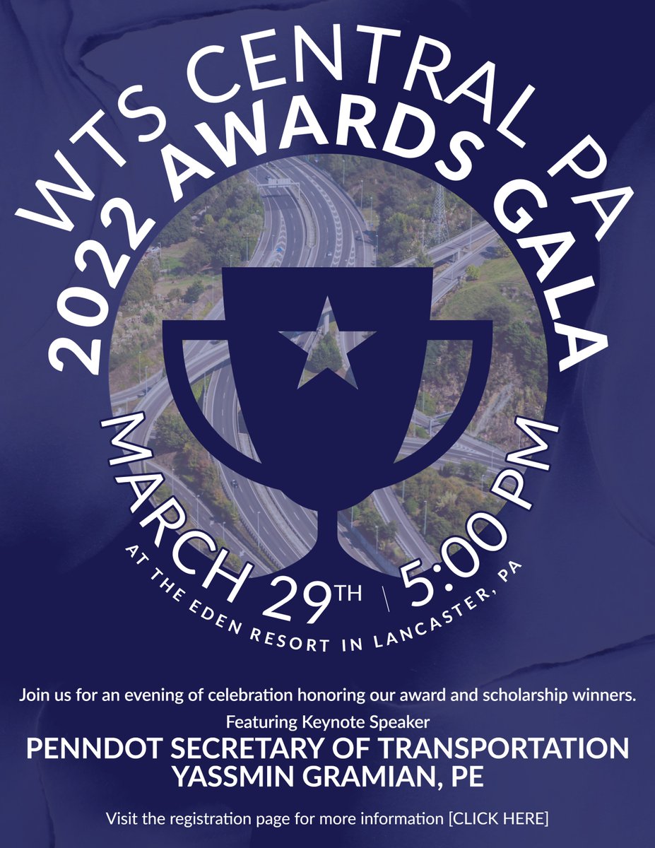 Don't forget to register for the WTS Central PA 2022 Awards Gala!

Register here:
events.r20.constantcontact.com/register/event…