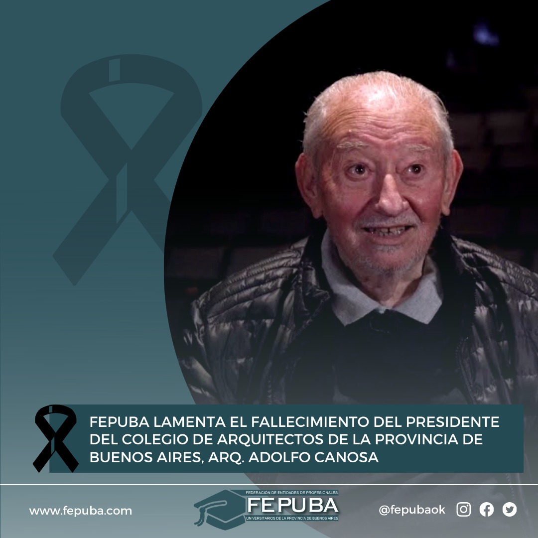 FEPUBAOK's tweet photo. Lamentamos el fallecimiento del arq. Adolfo Canosa https://t.co/qc2rTyFoZ0