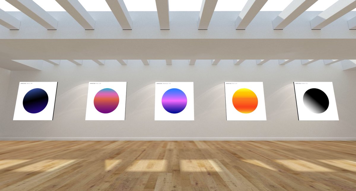 gm! just updated minimal circles #Metaverse Inmersive Gallery here:

ENJOY! 😊👇
cyber.xyz/minimalcircles

#NFTCollection #NFTsforGood #NFTs #NFT #NFTCommunity #nftart #nftartgallery