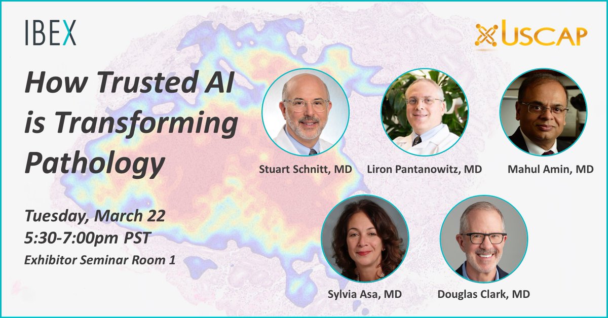 Going to <a href="/TheUSCAP/">USCAP</a> ? We’re gathering an A-Team of experts for an open talk on how #AI is transforming #pathology and what it means for the future of #cancer diagnosis. We look forward to meeting you in Los Angeles! #digitalpathology <a href="/pathpro/">Liron Pantanowitz</a> <a href="/futurepathology/">Douglas Paul Clark, MD</a>
<a href="/SchnittStuart/">Stuart Schnitt</a>