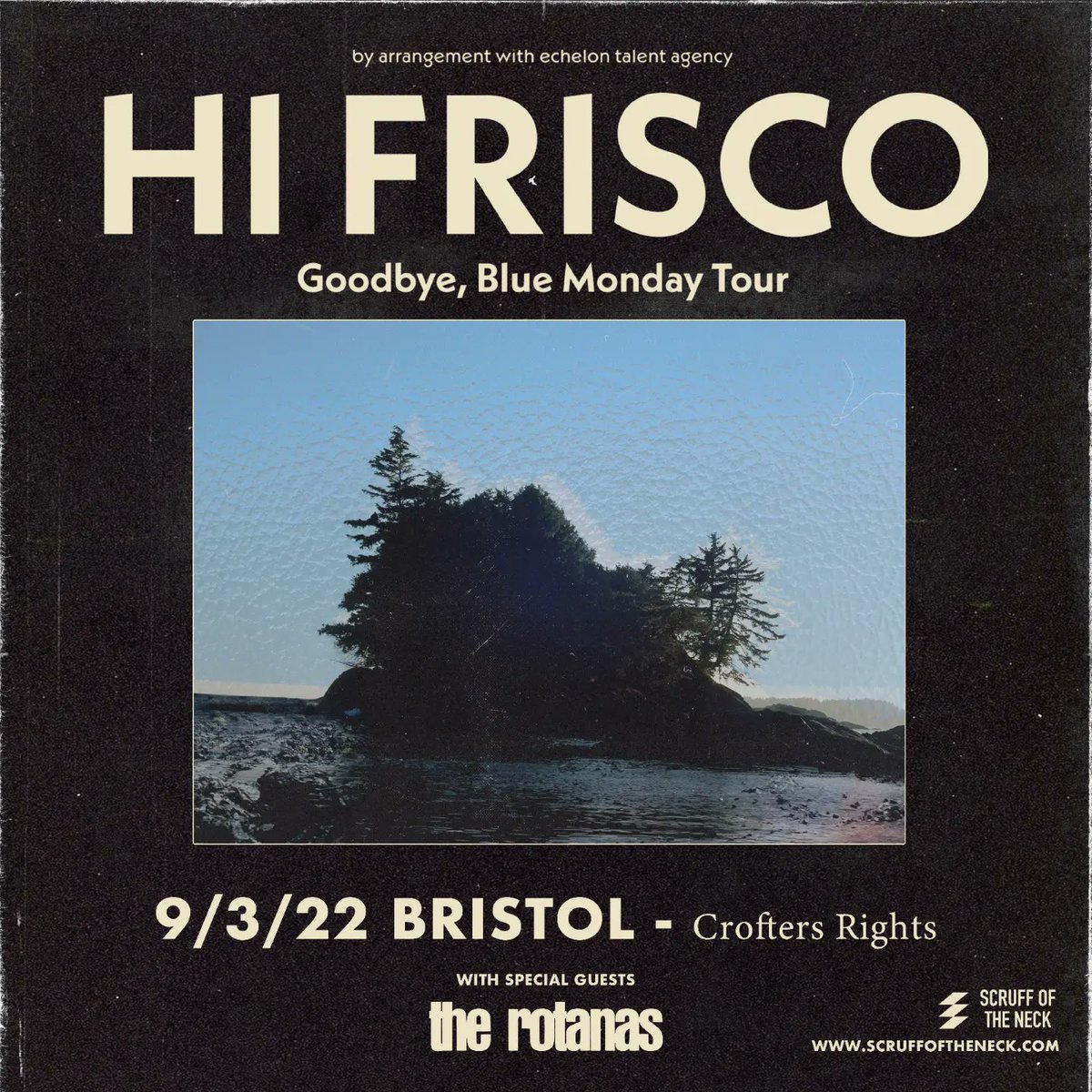 Gassed to be heading back over the Severn Bridge next Wednesday to support <a href="/HiFrisco/">Hi Frisco</a> at <a href="/Crofters_Rights/">The Crofters Rights</a> for <a href="/scruffoftheneck/">Scruff of the Neck</a>. Class band in a class venue, what's not to like? Ticket link below, get on it ☮️

linktr.ee/therotanas

#UFT