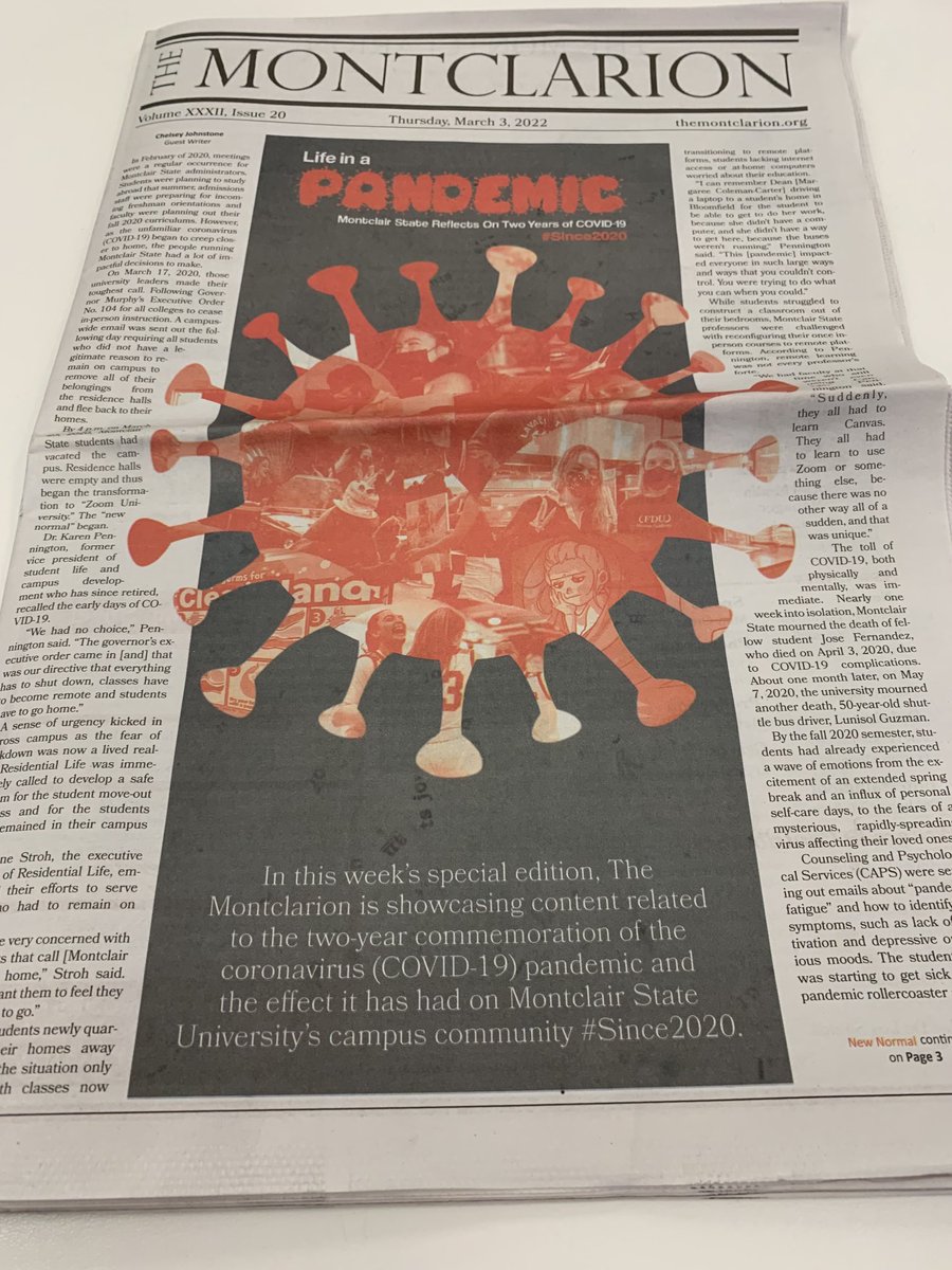 Tara George (@journoprof) on Twitter photo Making a splash with their paper and digital content, <a href="/TheMontclarion/">The Montclarion</a> does an excellent job of documenting the pandemic at Montclair State over the last 2 years <a href="/WMSC/">90.3 WMSC-FM</a> <a href="/montclairstateu/">Montclair State University</a> <a href="/MontclairAlumni/">Montclair State University Alumni</a> @MontclairSCM <a href="/MSUnewslab/">Montclair News Lab</a> Making a splash with their paper and digital content, <a href="/TheMontclarion/">The Montclarion</a> does an excellent job of documenting the pandemic at Montclair State over the last 2 years <a href="/WMSC/">90.3 WMSC-FM</a> <a href="/montclairstateu/">Montclair State University</a> <a href="/MontclairAlumni/">Montclair State University Alumni</a> @MontclairSCM <a href="/MSUnewslab/">Montclair News Lab</a>