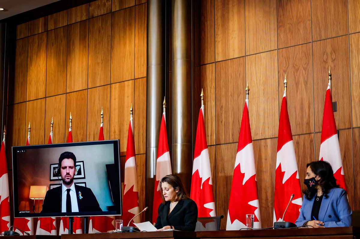 Canada today revoked Russia’s &amp; Belarus’ Most Favoured Nation status as trading partners under Canadian law. Russia &amp; Belarus will be subject to a tariff of 35% on their exports to Canada. The only other country in this category is North Korea.
