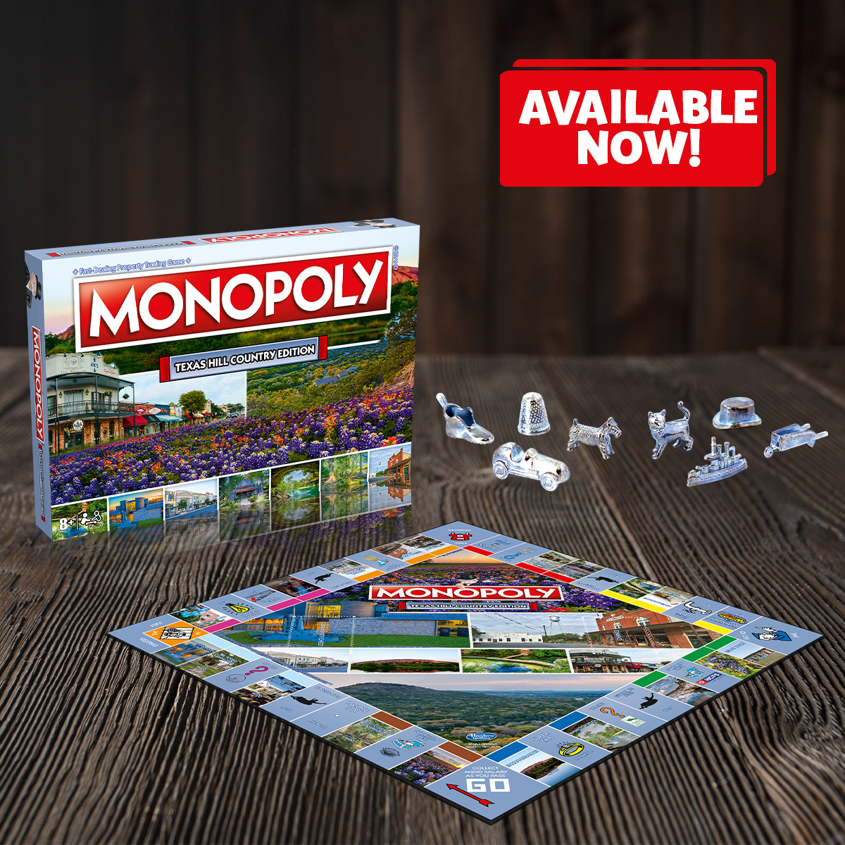 Texas Hill Country #Monopoly is officially here! Order your very own from toptrumps.us and trade your way to success!