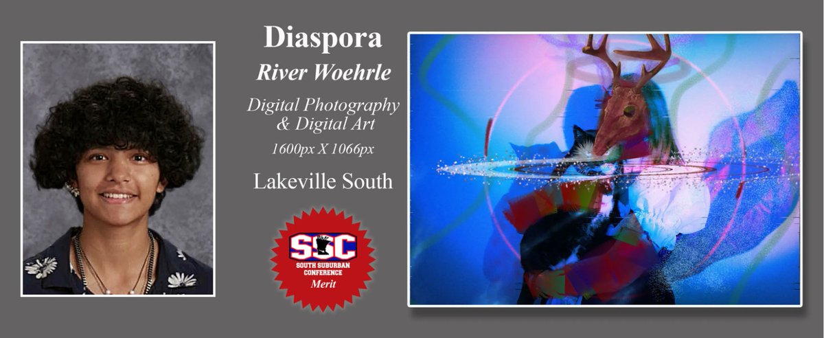 LakevilleAreaPS's tweet image. Four Lakeville Area students received high honors for their works of art submitted to the 2022 South Suburban Conference Visual Arts Exhibition. Congratulations to Naomi O’Brien and Ava Blascziek of LNHS and Alinne Jimenez and River Woehrle of LSHS. buff.ly/3tpGel9.
