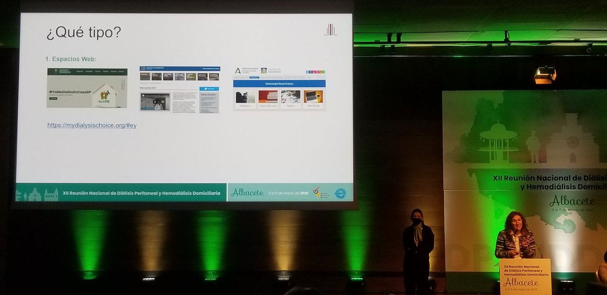 Existen herramientas digitales para la formación en diálisis de los pacientes.  <a href="/m_quero_r/">Maria Quero</a>  #AlbaceteDP2022