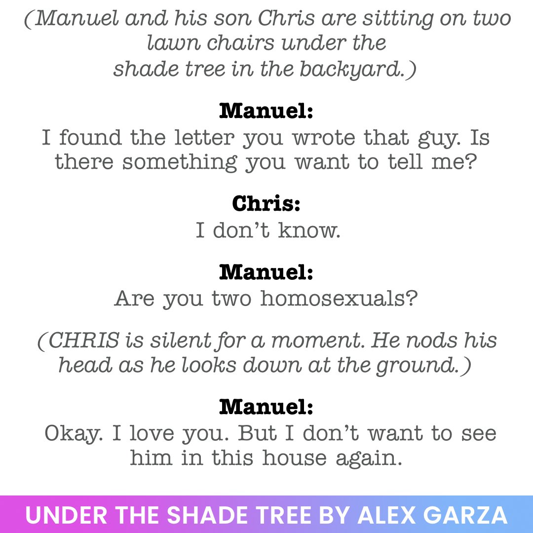ScriptWorks_ATX's tweet image. UNDER THE SHADE TREE BY ALEX GARZA, a new tiny play for #AmplifyAustin!

👉 Tap ✨ bit.ly/AA_22 ✨ to donate directly on our Amplify Austin page now!