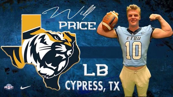 I’m blessed to say I am committing to East Texas Baptist University @Coach_MasonETBU <a href="/ETBU_Football/">ETBU Football</a> <a href="/davidbrown2nd/">Coach David Brown II</a>