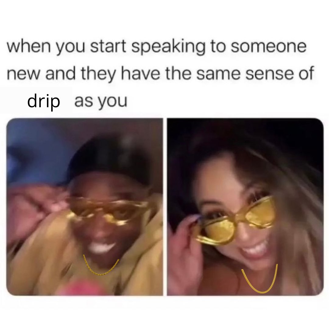 shopstyll's tweet photo. couples that drip together, stay together π
#jewelrymemes #fashionmemes #fashionmeme #stylememe #funnymemes4ya #viralmeme https://t.co/p0PJtu3u8a