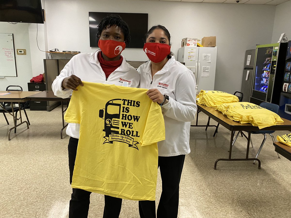 AdairForSchools's tweet image. Thank you CCS Transportation Team!  ❤️ 🚌 We were happy to give you a small token of our appreciation this morning with this fabulous student designed and printed T-Shirt.  #OurCCS @DrTinaPierce