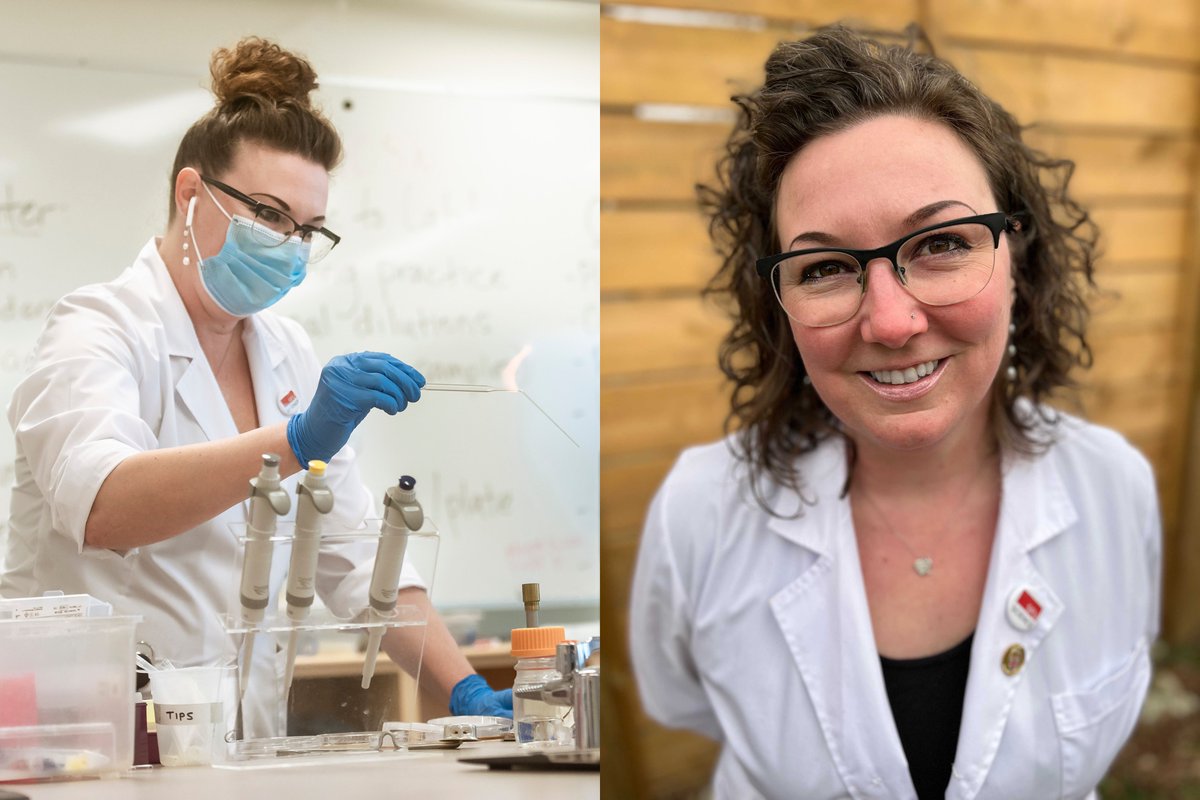 SFU_Science's tweet photo. #SFUScience congratulates Nadine Wicks, senior lecturer in the Dept of Biomedical Physiology and Kinesiology, on her 2022 SFU Excellence in Teaching Award! Read the full story: https://t.co/Fub4vfrgu2 https://t.co/cXAQwIX7eC