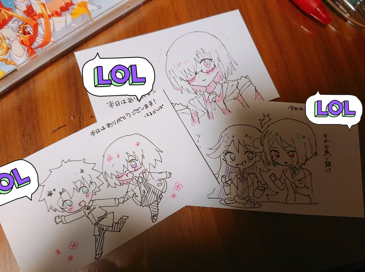 前回取り置きしてくれた人と来るのがわかってた相互さんにはこういうのを確か前日に内職してつけた 今回も元気があればやるよ💪 