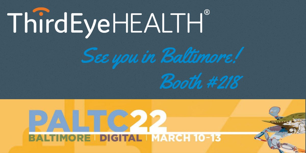 This is a great show to catch up with our Clinical and Commercial Teams and learn about how Third Eye Health reduces provider burnout, is proactively managing risk and is decreasing avoidable ER transfers for post-acute providers. Come see us at Booth 218!