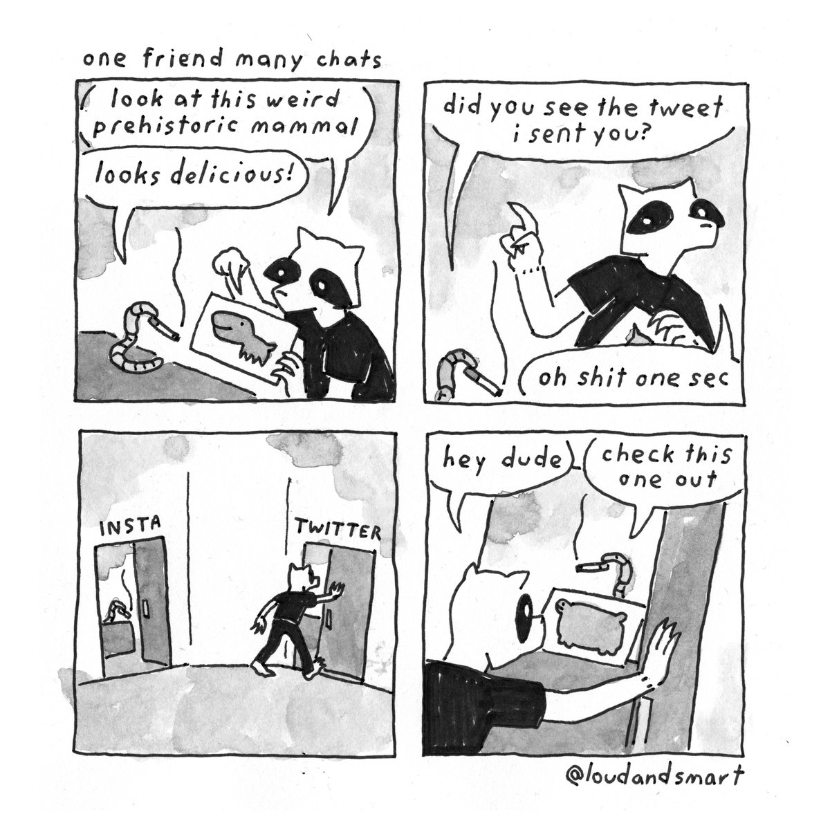 shoutout to the friends with convos going on three platforms at once #comics 