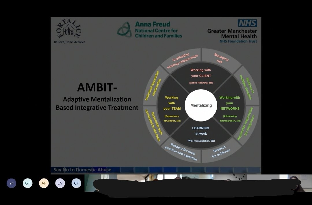Brilliant to meet with practitioners from Bolton CAMHS, Team Around the Schools, Fortalice + BLGC today. Lots of thoughtful ideas in developing the AMBIT approach to best support each other + our service users @AFNCCF <a href="/GMMH_NHS/">Greater Manchester Mental Health</a> <a href="/BLGCofficial/">BLGC Charity</a> <a href="/FortaliceBolton/">Fortalice</a> @GMiTHRIVE
