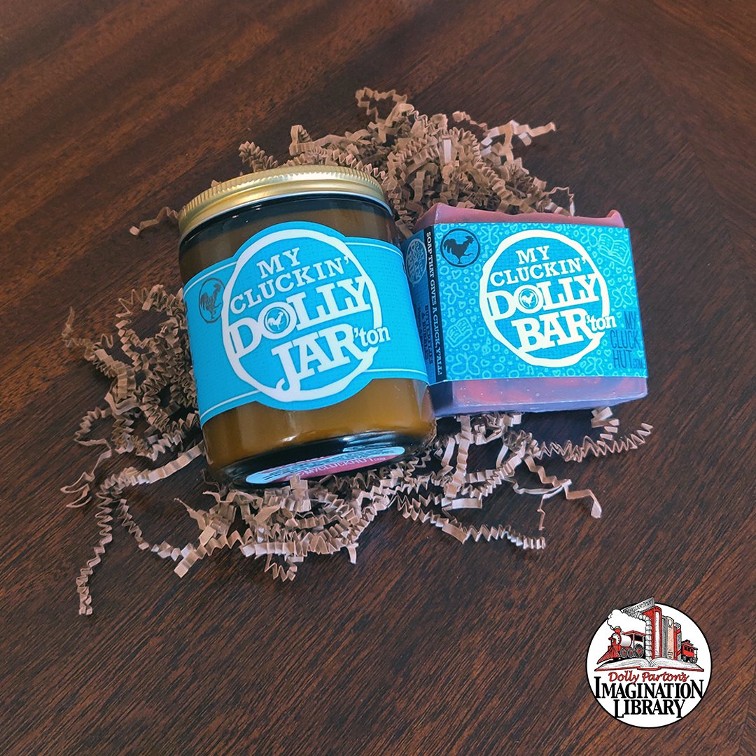 UWNashville's tweet photo. Yesterday, we picked up an order of My Cluckin' Dolly Jar’ton and My Cluckin' Dolly Bar’ton from @MyCluckHut and it smells a-ma-zing! Visit https://t.co/AnHFohZBGX to place your order, too. 50% of proceeds benefit #ImaginationLibrary of Middle TN. #dollybarton #dollyjarton https://t.co/ylYzVxLCib