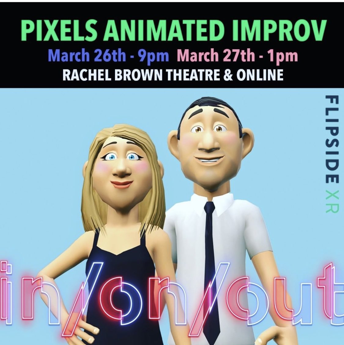 IT’S COMING BACK! Come see the brand new version of the Pixels real time animation show! It’s amazing what a little technology can do. #animation #improv #cartoon #realtime #intermedia eventbrite.ca/e/pixels-anima…