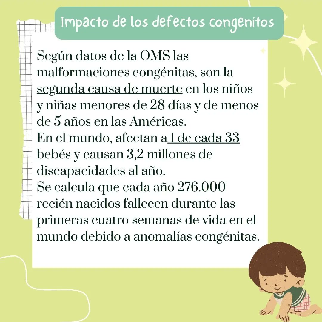 Hoy 3 de Marzo se conmemora el día mundial de los defectos congénitos 
Conoce en poco más sobre ellos y su importancia 
#WorldBDday #ManyBirthDefects1Voice