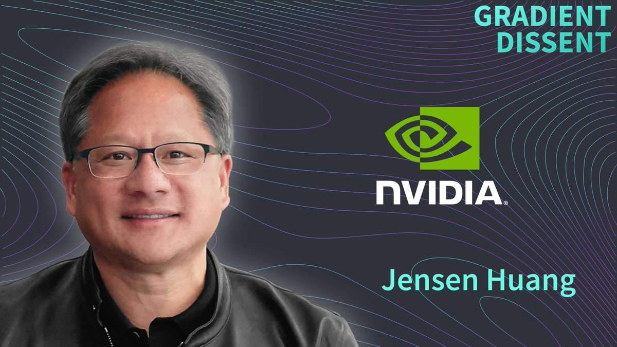wandb's tweet image. 🔮 The future of ML and MLOps

In this episode of Gradient Dissent, @l2k and @nvidia&apos;s CEO Jensen Huang talk about:

🖥 Developing GPUs for deep learning
🧠 Omniverse &amp;amp; the next phase of AI
🏭 Why ML at scale is an &quot;intelligence factory&quot;
(👇 More below)

youtu.be/kcI3OwQsBJQ