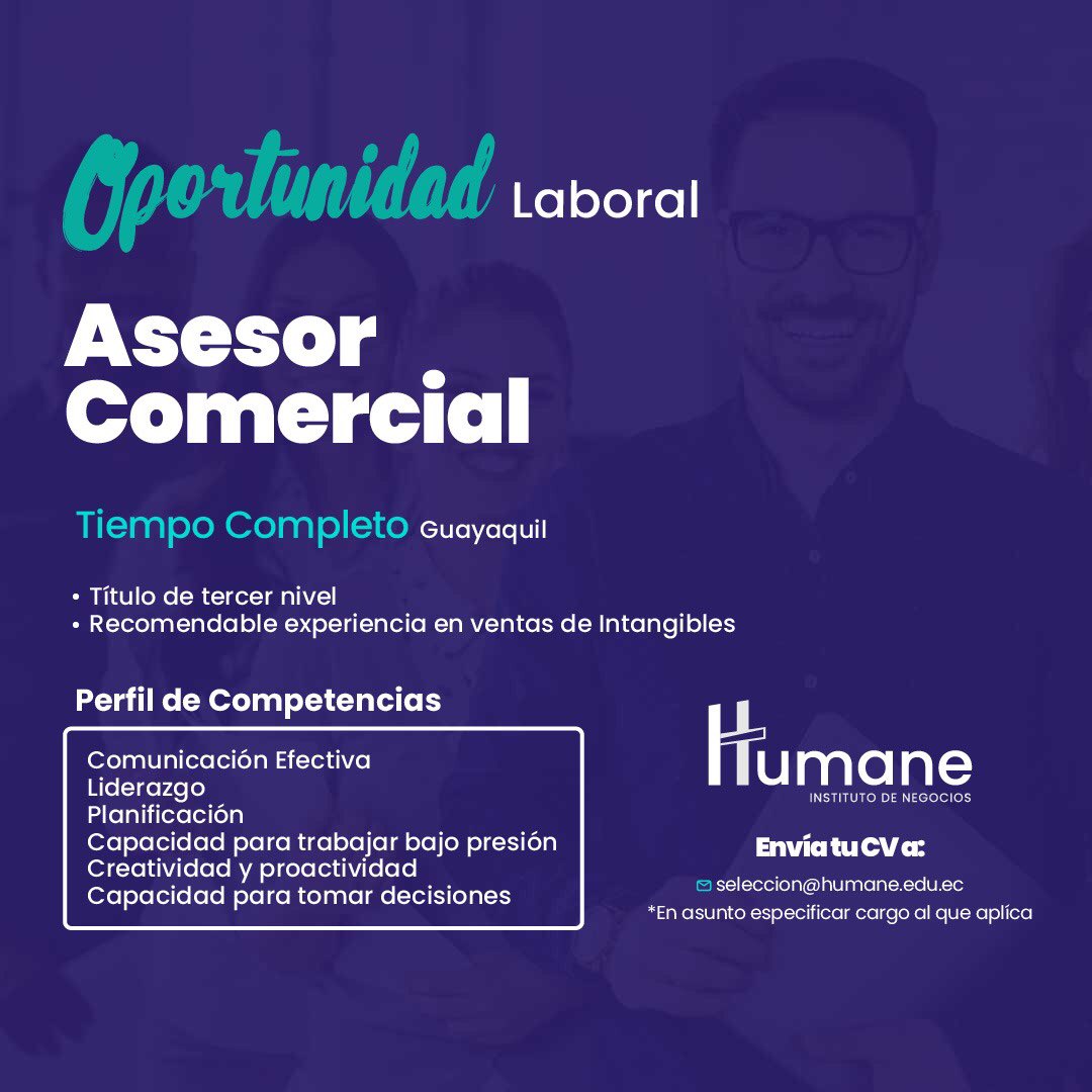 HumaneNegocios's tweet photo. ¡Te estamos buscando🔍!

🎯Si cumples estos requisitos envíanos tu CV al correo detallado. Recuerda en asunto especificar el cargo al que aplicas.

#HumaneInstitutoDeNegocios #OportunidadLaboral https://t.co/A5fyt3p3FC