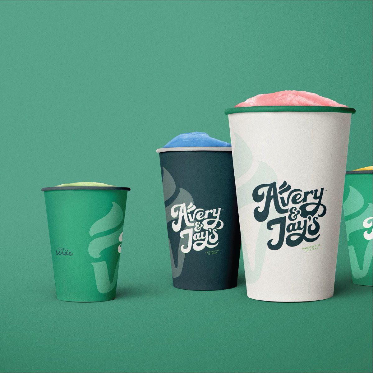 New full-scale branding project for Avery &amp; Jay's - a brand new premium handcrafted Ice cream shop opening soon in Jackson, NJ.

The Media OTG team conceptualized, developed, and designed the complete brand identity and packaging along with an and innovative ad campaign.