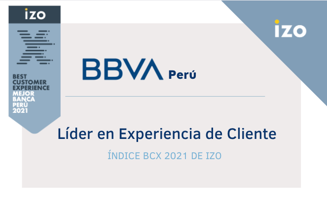 IZOInsights's tweet photo. Desde Izo queremos dar la enhorabuena a BBVA Perú por ser la Mejor Compañía de Banca en Perú y ofrecer la mejor Experiencia de Cliente según en índice BCX2021 de Izo.

#experienciadecliente #bcx2021 #bbva #perú #customercentric #premiosbcx2021 https://t.co/vabMZkFnlq