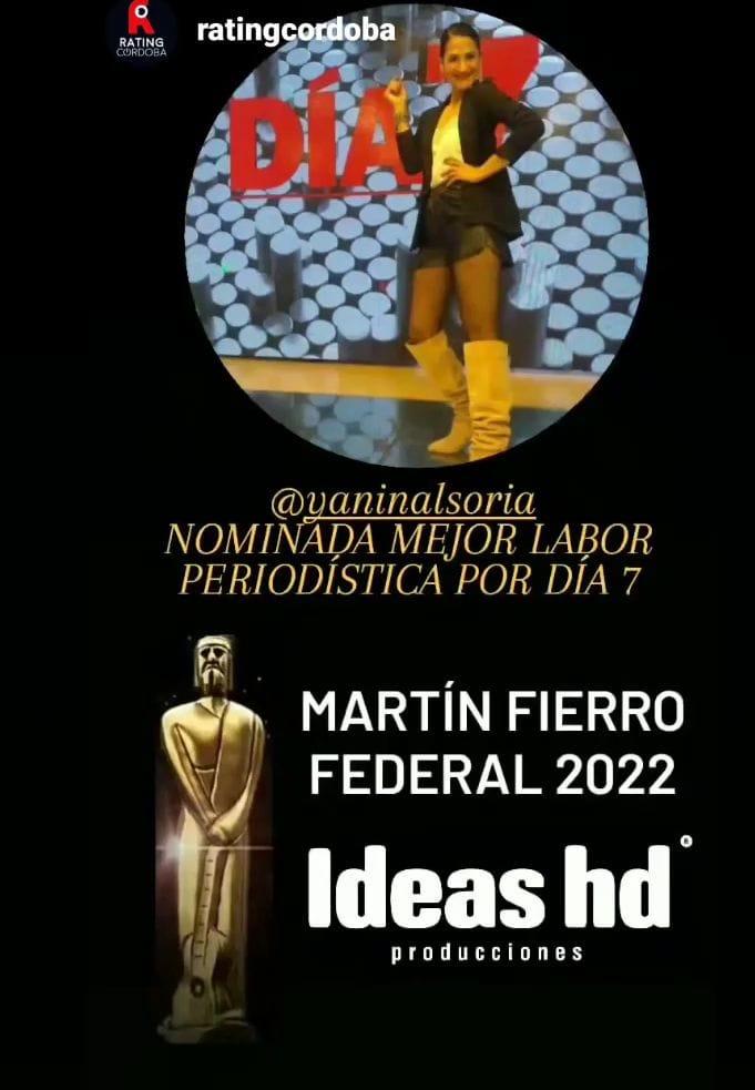 yani_soria's tweet photo. Recibí con sorpresa la nominación al Martín Fierro Federal x un proyecto periodístico q amo. Es un mimo q comparto con mi amigo @julicanias, mi hermano @AdrianSoriaMKT, la productora @ArAsef y el equipo #IdeasHD con el q hacemos @diasietecba. Gracias Hernán Domínguez! #FELIZ🖤 https://t.co/ODQUxGru3G