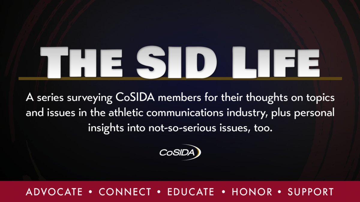 CollSportsComm's tweet photo. Also from the CoSIDA 360 March edition, check out the monthly SID Life column featuring serious &amp; not-so-serious thoughts from members
@gosuffolkrams' @Amy_BarryTen
@AVCAthletics' Byron Devers
@OtterAthletics' @OtterKevin 
@UGAAthletics' @karralogan 
https://t.co/88EA2O5wxb https://t.co/hPoS9HrpV2