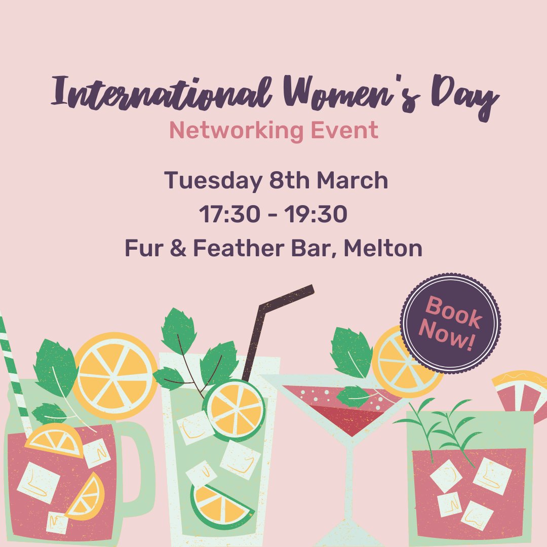 MeltonRotaryEnt's tweet photo. Join us for networking and drinks at Melton's most stylish cocktail bar, Fur and Feather! 🍸🍹

Next Tuesday from 17:30pm
Book your tickets here: https://t.co/VNeClL30nF https://t.co/uilZ9bl6Wa