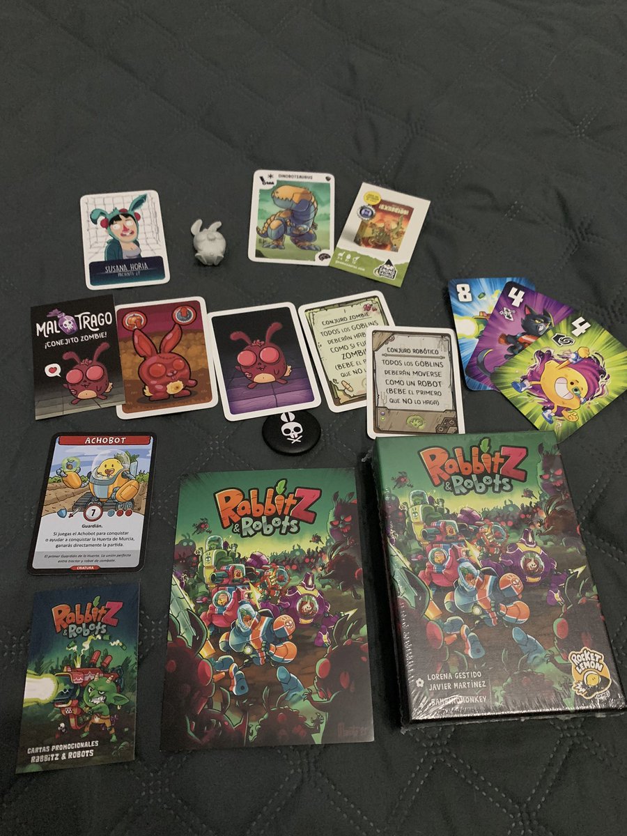 Ya está aquí! Rabbitz &amp; Robots de <a href="/rocketlemon/">Rocket Lemon Games 🚀🍋</a> con los extras de Verkami