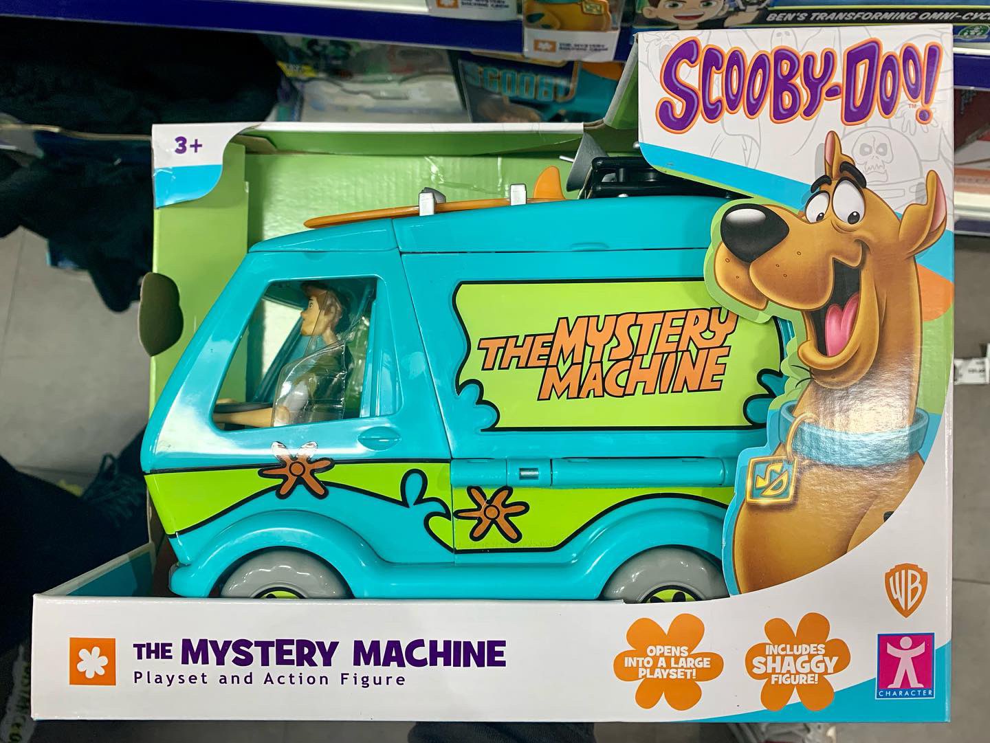 The Mystery Machine with Shaggy and Scooby-Doo Figurines