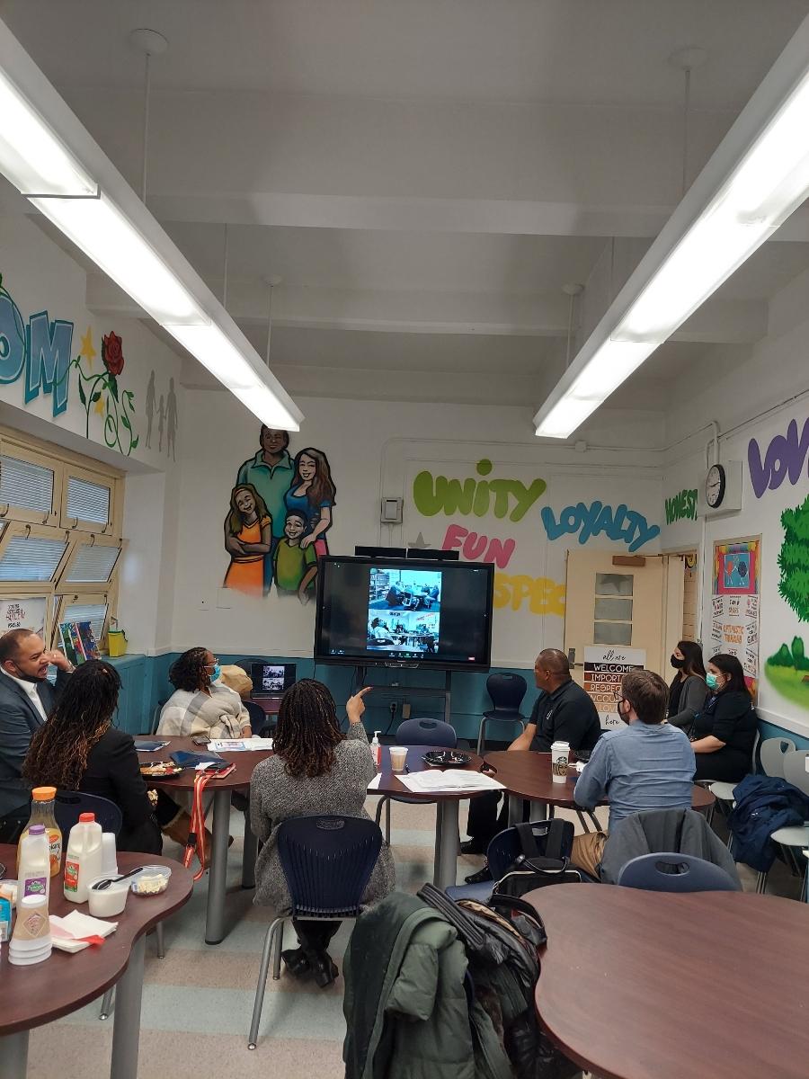 NycDistrict3's tweet photo. Incredible day of learning, togetherness, and collaborative inquiry amongst D3 principals on March 1st. Thank you to principal Jeneca Parker and your amazing team - using DESSA to inform startegic social emotional supports https://t.co/900UnRwy7R