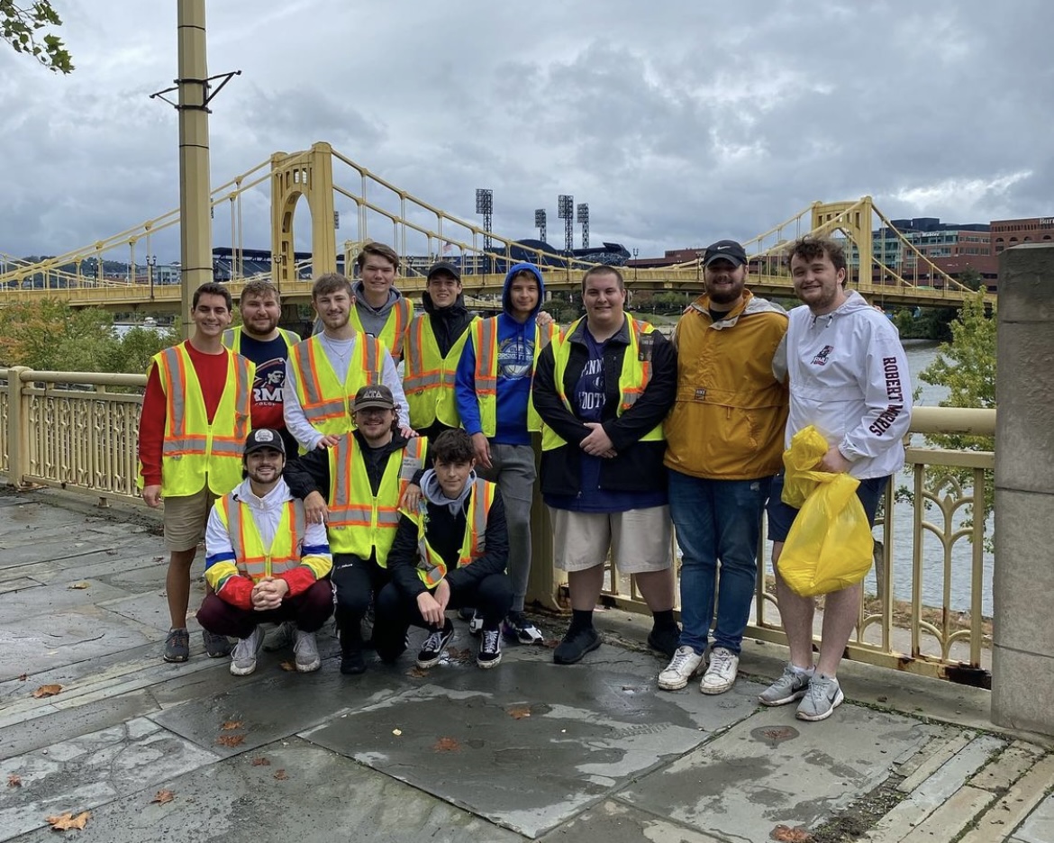 RMU's tweet image. Last Saturday at the Eastern Division Conference in Philadelphia, PA, RMU’s Delta Tau Delta Fraternity placed third out of 130 national chapters for community service and academic excellence. #GreekLifeDoneRight