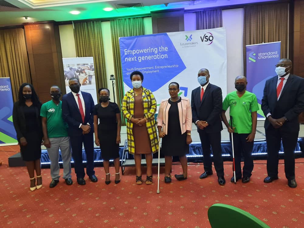 Thank you to Standard Chartered Bank for funding the youth Empowerment, Entrepreneurship and decent Employment project. The project will cost USD 300,000 and the implementing partners will be VSO working in Kampala and Wakiso.