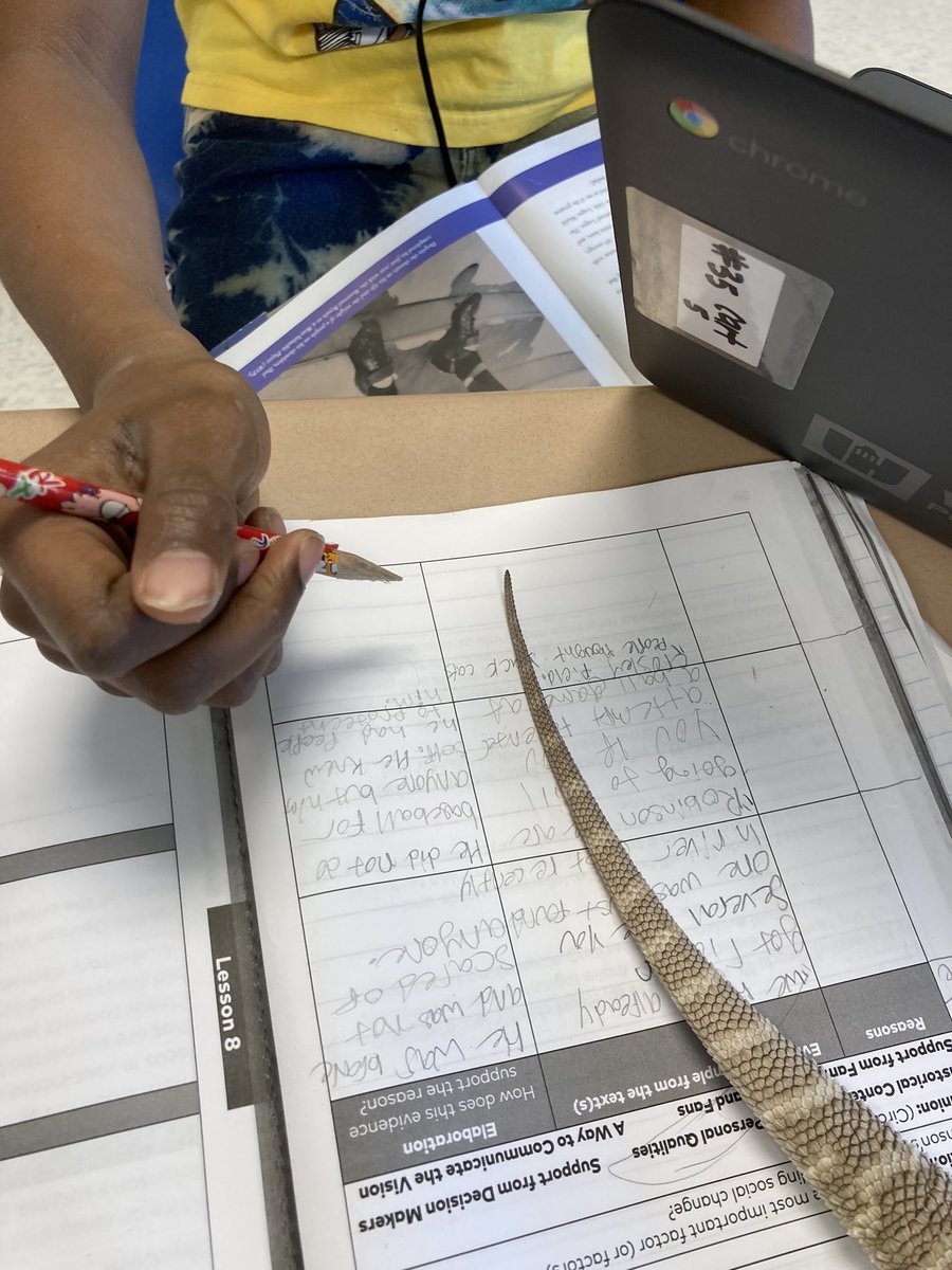 dmarzenx's tweet photo. Draco is helping students prepare for a text-based discussion! https://t.co/hhHdcE1NNk