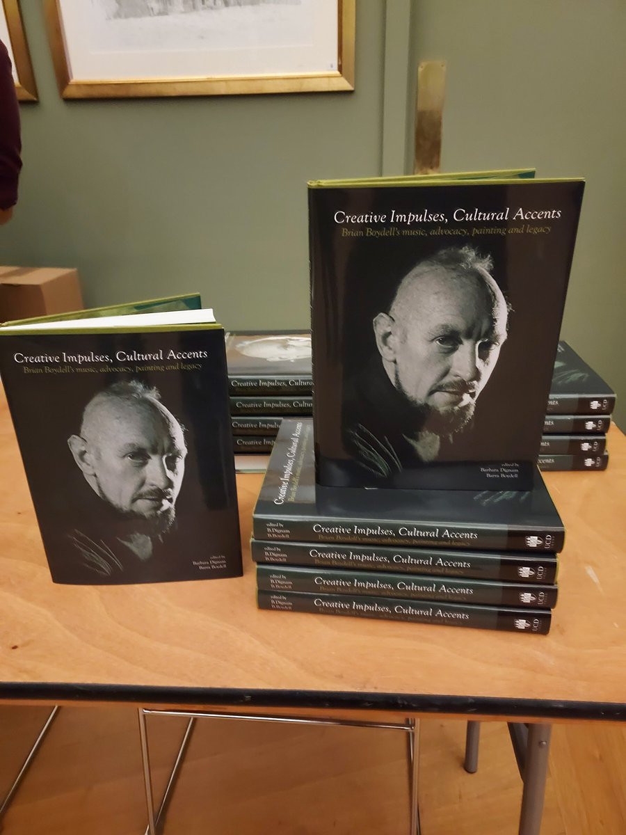 UCDPress's tweet photo. Wonderful atmosphere at the launch of Creative Impulses Cultural Accents here at the Irish Georgian Society 📚📚 🍷🍷Warm wishes to the editors @bjdignam @Music_DCU &amp; Barra Boydell @MusicMaynooth 🎼🎼🎼 https://t.co/kuODfQQA4Y