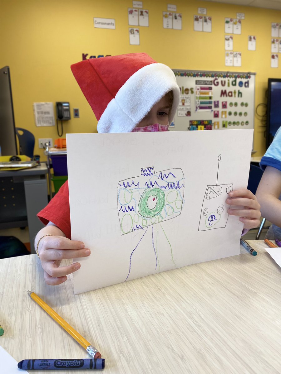 chalkandgrace's tweet photo. In #GuidedReading📚 1 group has been working on finding facts in text. We wrote about our favorite fact and why. We then designed a camera and labeled the different parts of our new camera. We shared our opinions on why our cameras would be needed in the future. #HaskinsCadets🚀 https://t.co/CC7AFQ8Yyz